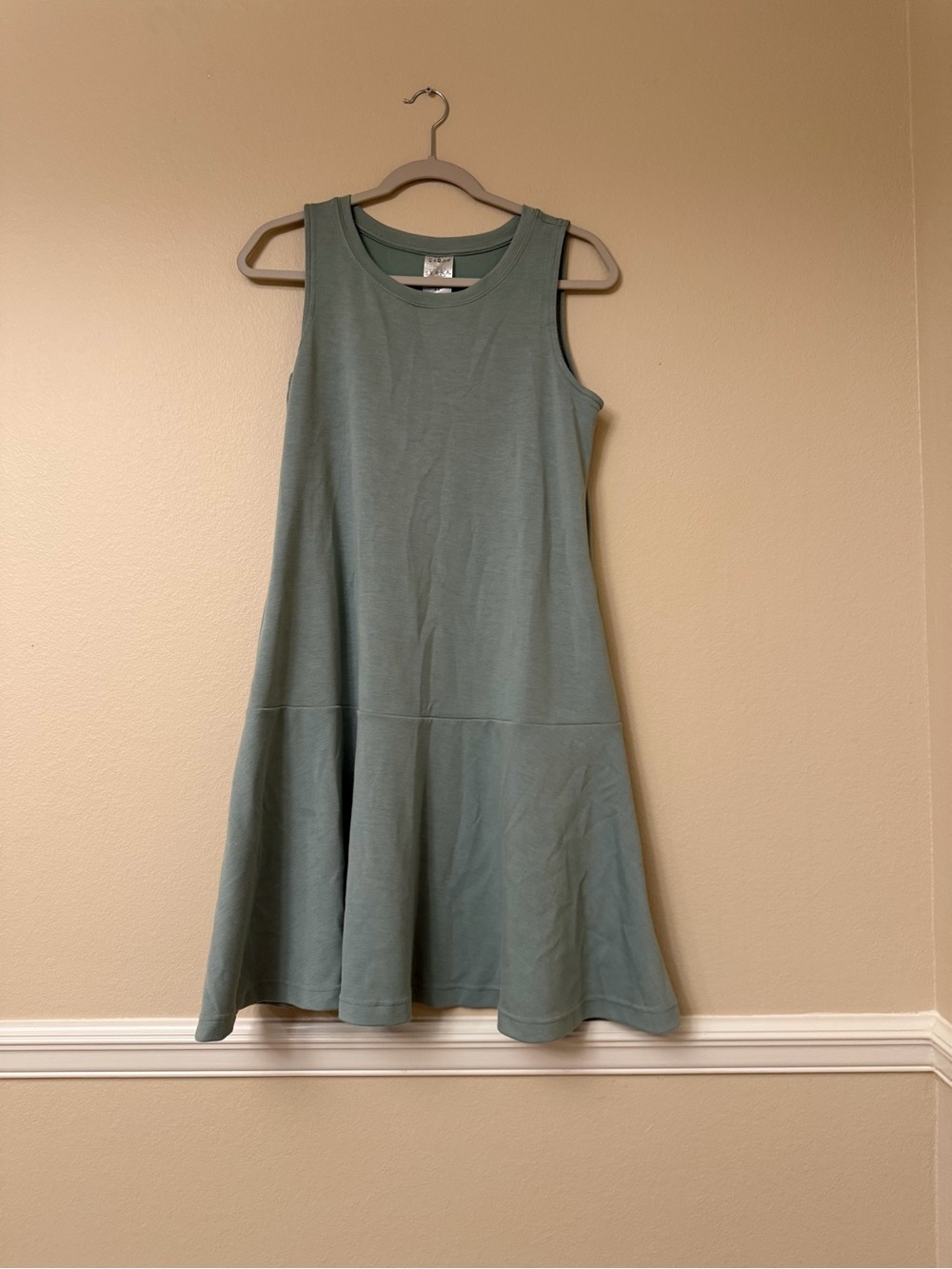 Serra Sleeveless Swing Dress in Sage